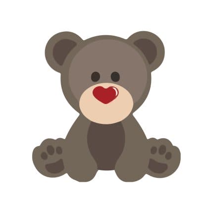 برچسب لپ تاپ پویا مارکت طرح خرس کد 554
