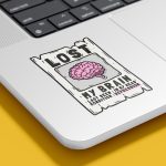 نمای لپ تاپی استیکر گمشده
