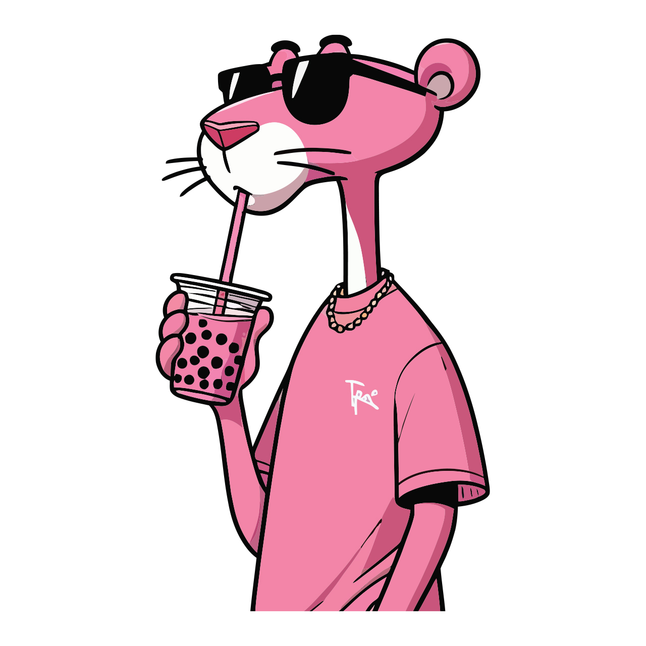 sticker-laptop-pink-panther-3199-1 استیکر لپ تاپ طرح پلنگ صورتی کد 3199